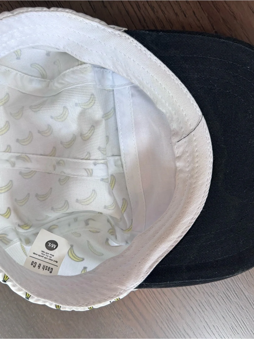 Kids M/L CASH & CO. Banana Print Five-Panel Cap